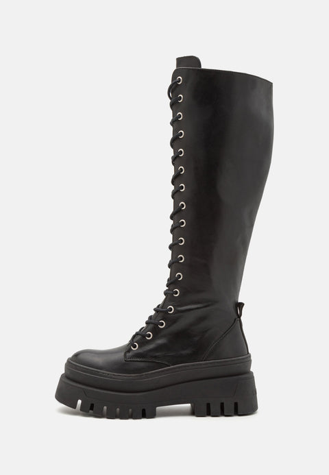 Steve Madden Women's Black Leather Carina Boots |Steve Madden in Lebanon