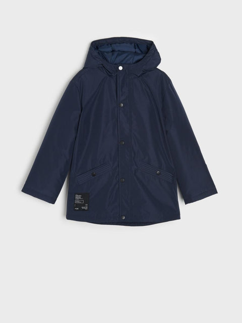 Sinsay Boy's Navy Long Sleeve Hooded Parka Jacket | Sinsay In Lebanon