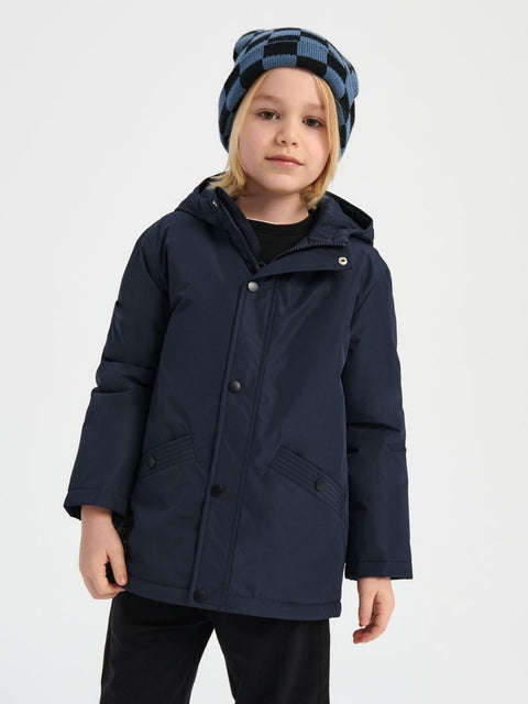 Sinsay Boy's Navy Long Sleeve Hooded Parka Jacket | Sinsay In Lebanon