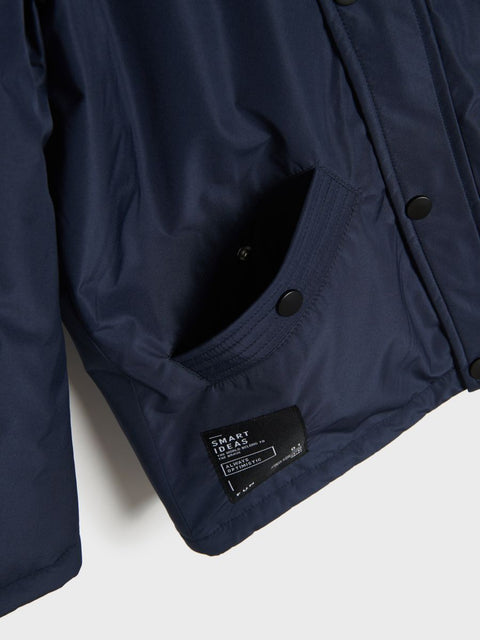 Sinsay Boy's Navy Long Sleeve Hooded Parka Jacket | Sinsay In Lebanon