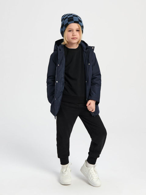 Sinsay Boy's Navy Long Sleeve Hooded Parka Jacket | Sinsay In Lebanon