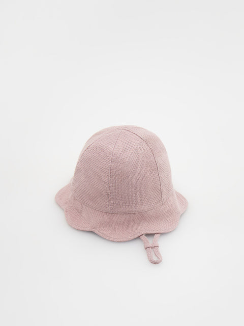 Reserved Baby Girl's Dusty Rose Adjustable Hat | Reserved In Lebanon