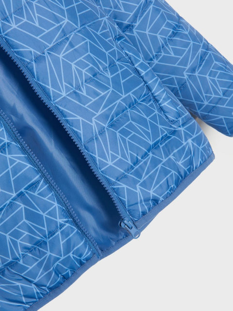 Sinsay Girl's Blue Striped Quilted Jacket |Sinsay In Lebanon