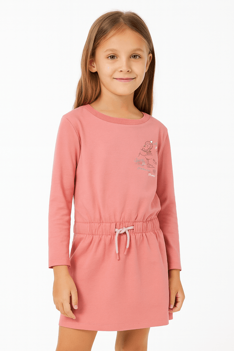 S.Oliver Girl's Pink Long-Sleeve Dress |S.Oliver in Lebanon
