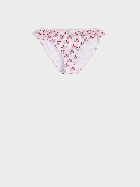 Sinsay Girl's Light Pink Striped Cherry Printed Swimsuit | Sinsay In Lebanon