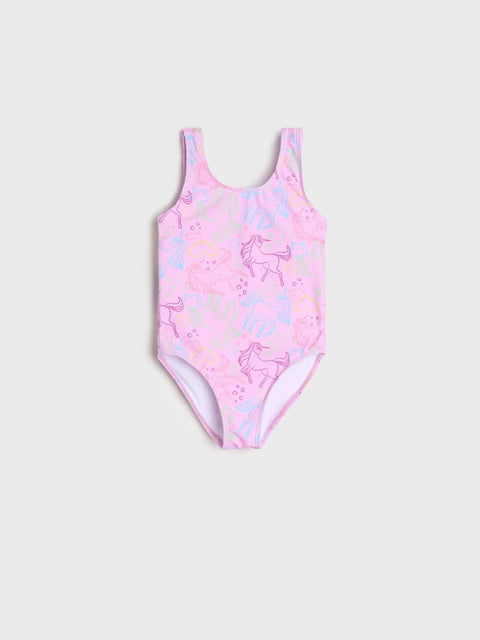 Sinsay Baby Girl's Purple Printed Swimsuit | Sinsay In Lebanon