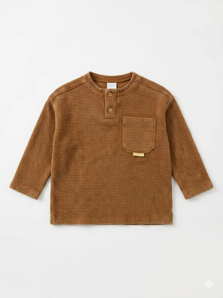 Zara Baby Boy's Brown Blouse | Zara In Lebanon