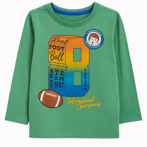 S.Oliver Boy's Green Long-Sleeve Blouse |S.Oliver in Lebanon