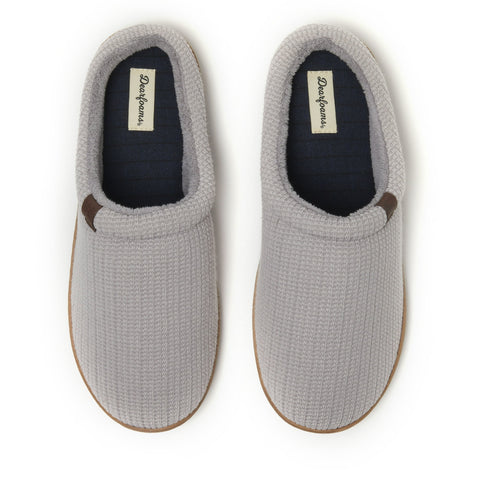 Dearfoams Men's Light Grey Case Casual Clog Slipper | Dearfoams In Lebanon