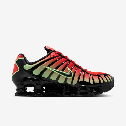Nike Men’s Red & Lime Green Gradient Shox TL Sneaker | Nike in Lebanon