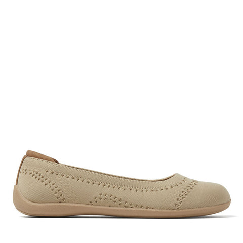 Dearfoams Women's Beige Misty Ballet Flat | Dearfoams In Lebanon
