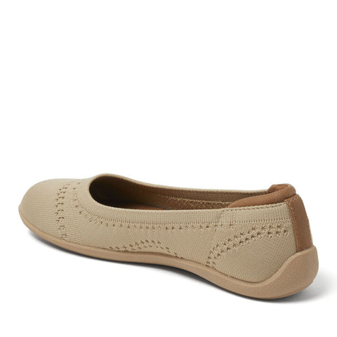 Dearfoams Women's Beige Misty Ballet Flat | Dearfoams In Lebanon
