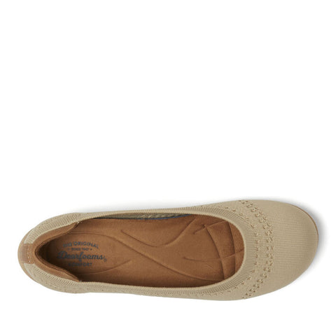 Dearfoams Women's Beige Misty Ballet Flat | Dearfoams In Lebanon