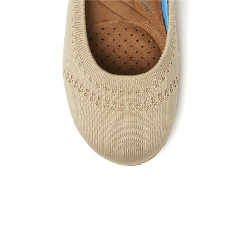 Dearfoams Women's Beige Misty Ballet Flat | Dearfoams In Lebanon
