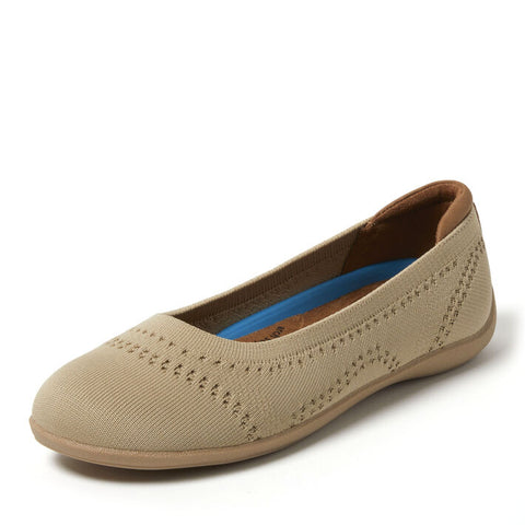 Dearfoams Women's Beige Misty Ballet Flat | Dearfoams In Lebanon