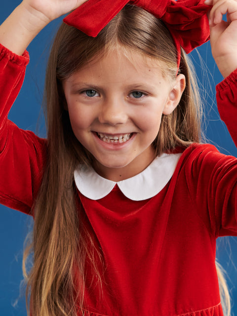 Sinsay Girl's Red Gathered Dress | Sinsay In Lebanon