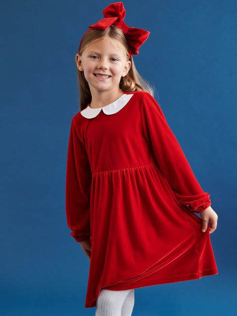 Sinsay Girl's Red Gathered Dress | Sinsay In Lebanon