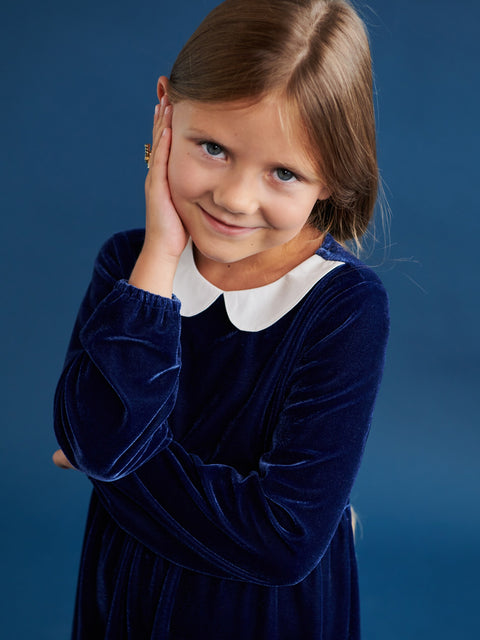 Sinsay Girl's Navy Blue Dress With Ruffles | Sinsay In Lebanon