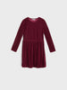 Sinsay Girl's Burgundy Velvet Long Sleeve Dress | Sinsay In Lebanon