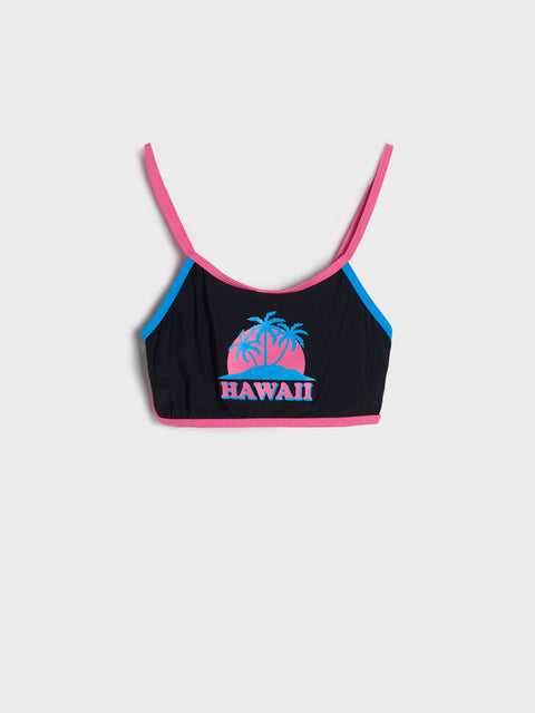 Sinsay Girl's Black Two-Piece Printed Swimsuit | Sinsay In Lebanon