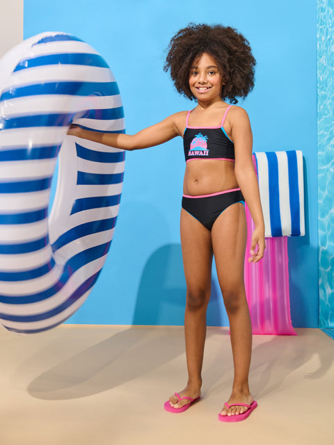 Sinsay Girl's Black Two-Piece Printed Swimsuit | Sinsay In Lebanon