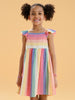 Sinsay Girl's Multicolor Striped Ruffles Dress | Sinsay In Lebanon