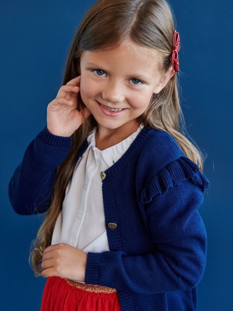 Sinsay Girl's Navy Buttoned Front Cardigan | Sinsay In Lebanon