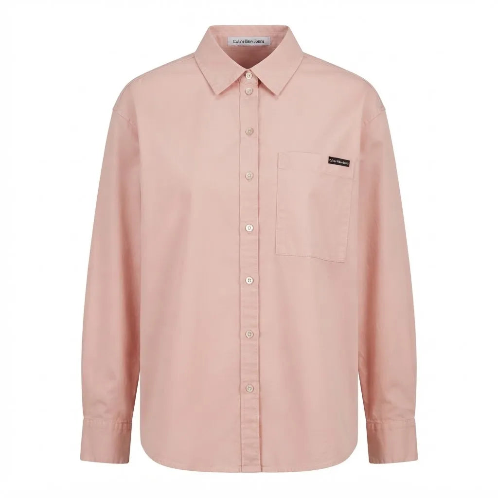 Calvin Klein Women's Rose Button-Up Long-Sleeve Shirt