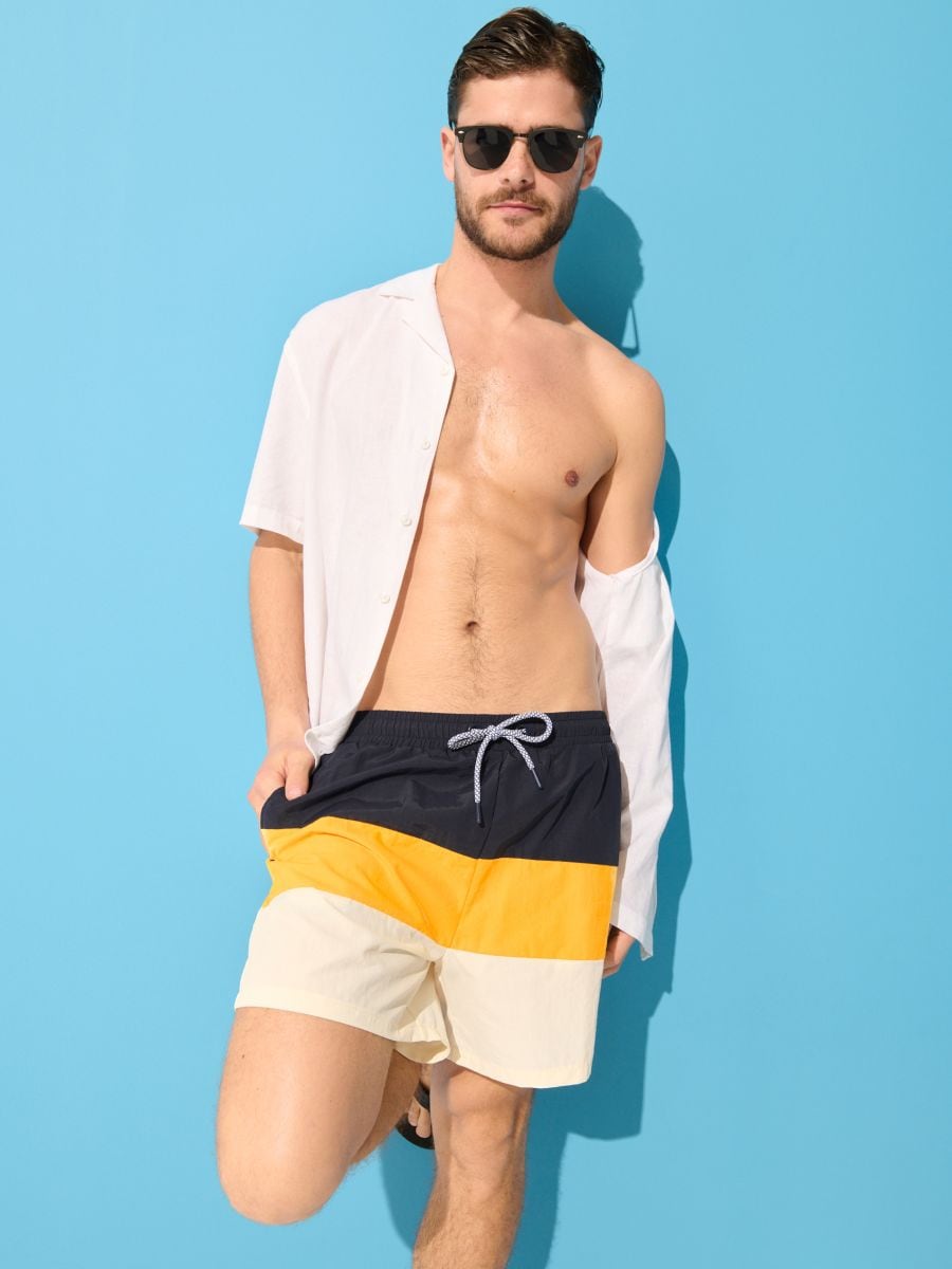 Sinsay Men's Multicolor Beach Shorts | Sinsay In Lebanon
