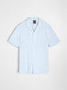 Sinsay Men's Light Blue Linen Short Sleeves Shirt | Sinsay In Lebanon