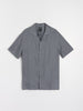 Sinsay Men's Dark Grey Linen Short Sleeves Shirt | Sinsay In Lebanon