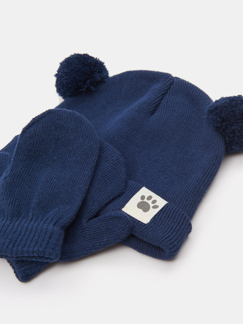 Sinsay Baby Boy's Navy Beanie & Gloves Set | Sinsay In Lebanon