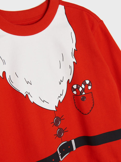 Sinsay Girl's Red Printed Long Sleeve Christmas Sweater | Sinsay In  Lebanon