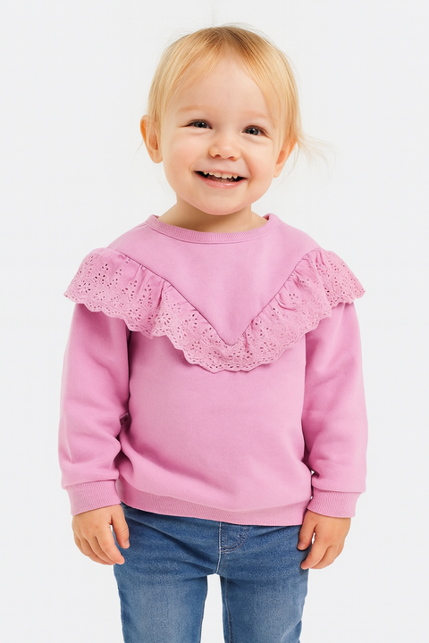 Sinsay Baby Girl's Purple Ruffle Blouse | Sinsay In Lebanon
