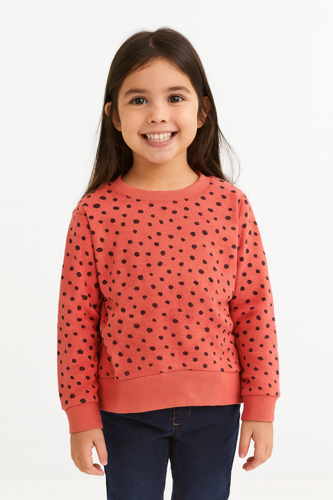Boboli Girl's Pink Dot-Print Blouse| Boboli in Lebanon