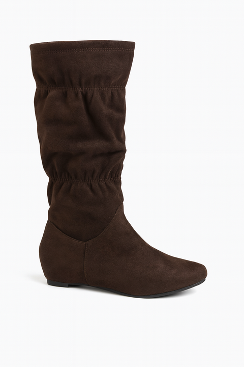 Tata Italia Women's Dark Brown Flat Boot | Tata Italia In Lebanon