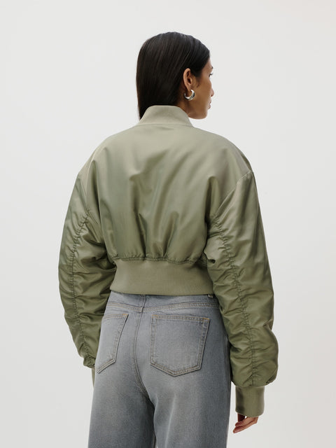 LeGer by Lena Gercke Women's Khaki Bomber Jackets | LeGer In Lebanon