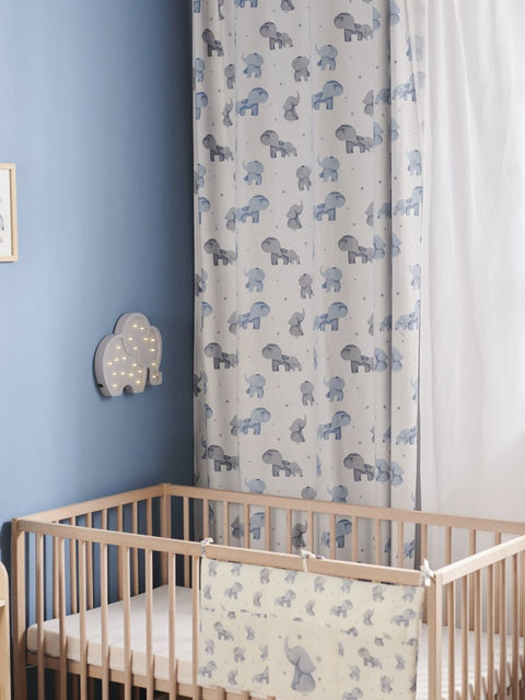 Sinsay Gray Pack Of 2 Elephant Printed Curtains 140x260cm | Sinsay In Lebanon