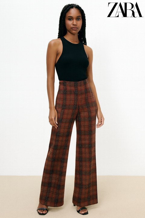 Zara Women's Multicolor Crowbar Pants| Zara in Lebanon