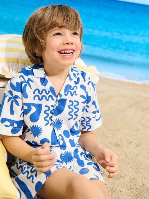 Sinsay Baby Boy's White/Blue Fabric Set | Sinsay In Lebanon