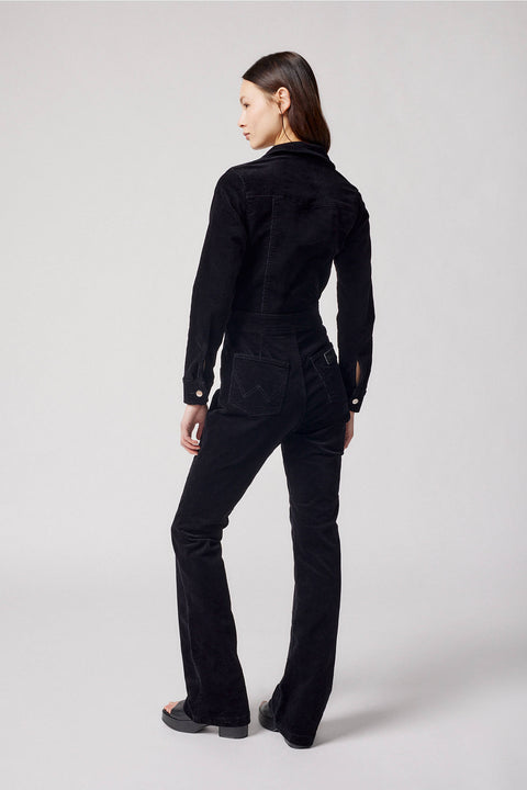 Wrangler Women's Black Corduroy Catsuit Jumpsuit | Wrangler In Lebanon