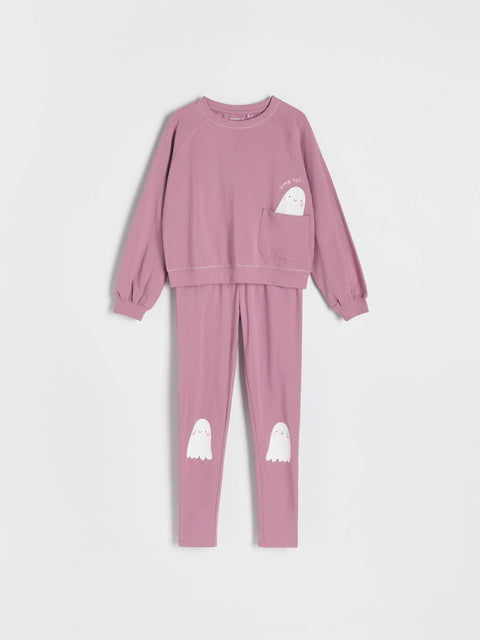 Reserved Baby Girl's Purple 2 pcs Pajama Set |Reserved In Lebanon