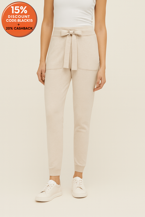 LeGer Women's Beige Jogger Pants | LeGer in Lebanon