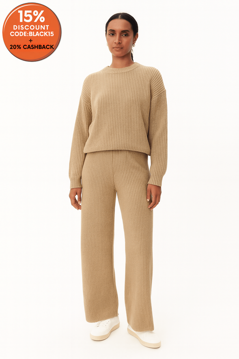 LeGer Women's beige Ela Pants | LeGer In Lebanon
