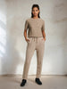Sinsay WOMEN BEIGE SWEATPANTS AYA
