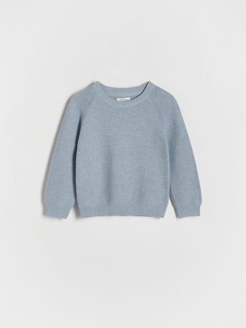 Reserved Baby Boy's Blue Structured Cotton Sweater | Reserved In Lebanon