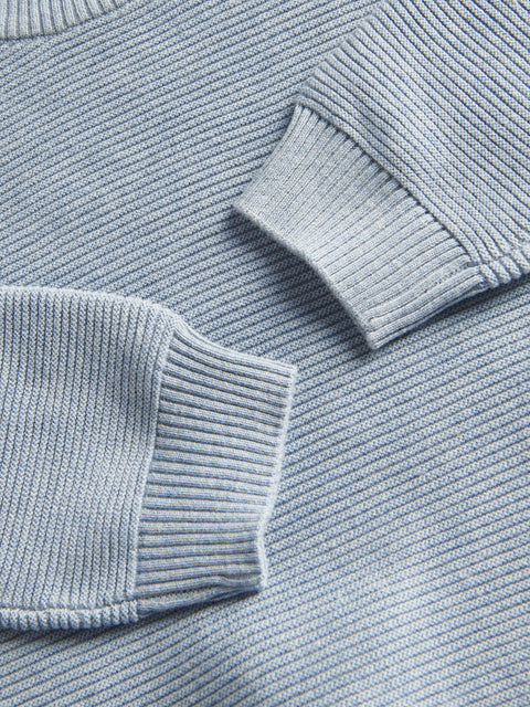 Reserved Baby Boy's Blue Structured Cotton Sweater | Reserved In Lebanon
