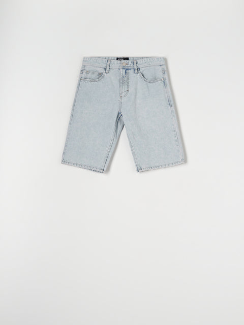 Sinsay Men's Light Blue Distressed Cotton Denim Short | Sinsay In Lebanon