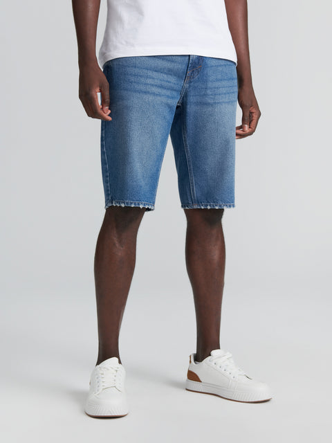 Sinsay Men's Blue Distressed Denim Short | Sinsay In Lebanon