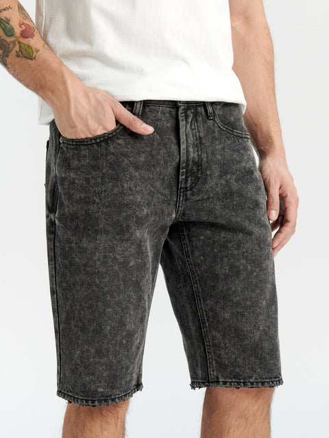 Sinsay Men's Washed Black Denim Distressed shorts|Sinsay In Lebanon